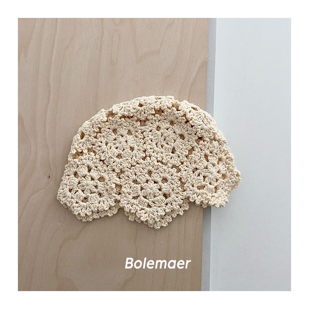 2025秋季新款韩国ins儿童女童复古手工镂空钩花套头针织毛线帽子,童装/婴儿装/亲子装,帽子,淘宝优惠券,粉丝福利购,淘宝优惠卷