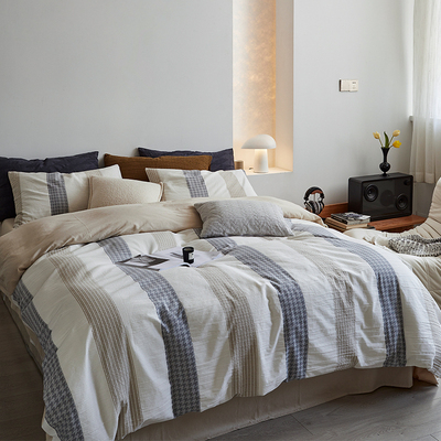 全棉色织提花工艺四件套