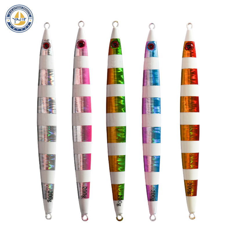 雅婕100-400g三棱立体日本同款亚音速沉慢摇铁板铅鱼饵路亚饵鱼具