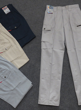 外贸男士户外裤工装裤休闲裤长裤纯棉面料厚实两侧有口袋80202