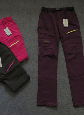 女款春秋长裤运动裤休闲裤弹力冲锋裤中等厚度87072