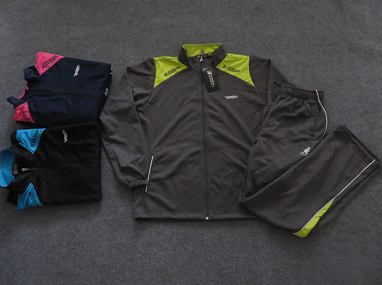 外贸日单男士春秋速干涤纶面料运动服运动长袖长裤8304数量少