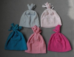 外贸摇粒绒加厚保暖帽子围巾可做月子帽