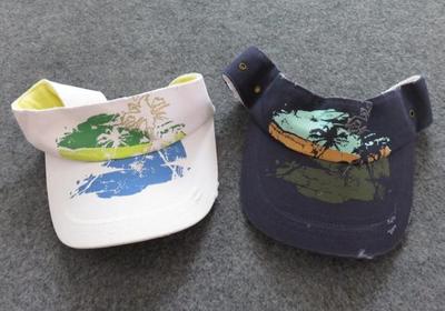 外贸高尔夫空顶帽子2色做旧款