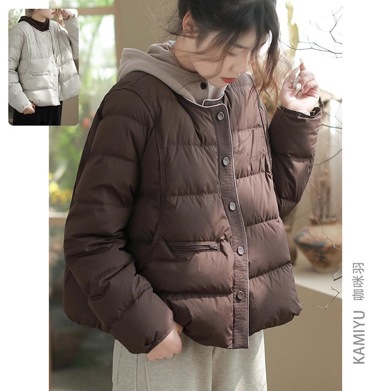 2025年新款超好看圆领轻薄羽绒服