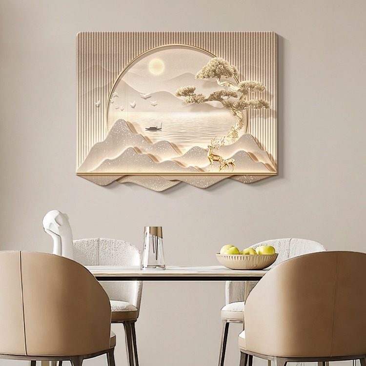 轻奢电表箱装饰画强弱电箱遮挡挂画电闸开关盒遮丑餐厅高档墙壁画