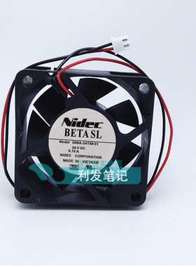 日本尼迪克D06A-12TS102 D06A-24TS801 双滚珠2线超静音散热风扇