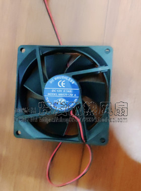 DC TP M802512M A 12V 0.14A 8025 8CM 2线 电源 机箱 散热风扇