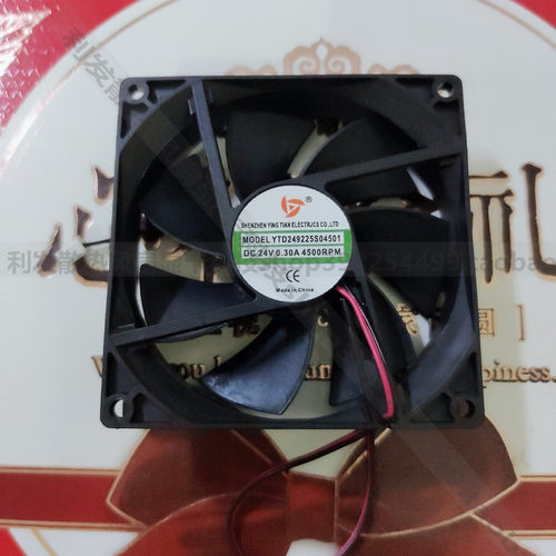 YTD249225S04501 散热风扇 9厘米 DC24V 0.30A 4500RPM