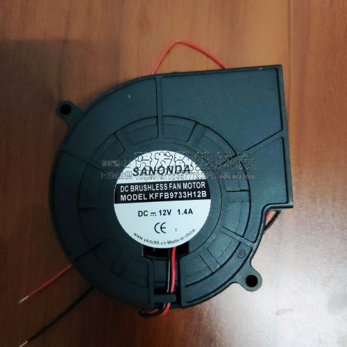 SANONDA 973312V 1.4A烧烤炉涡轮风扇节能柴炉鼓风机KFFB9733H12B