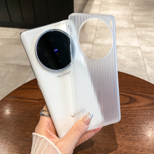 肤感不粘指纹PP瓦楞壳适用vivoX200Pro手机壳x200promini透明黑白X100/X90S超薄不发黄竖条纹简约INS男女新款