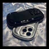 50耐脏X40i气囊200防摔X30i高级Magic5银白X10 椭圆波浪手机壳400适用荣耀80se小胖墩70pro 烤漆黑色60