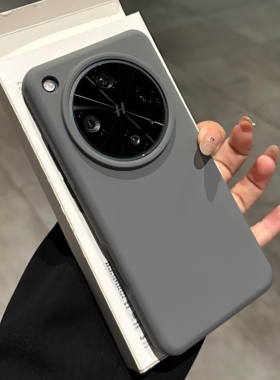 石墨黑炭灰色适用OPPO Findx8ultra手机壳X8S+/X9pro液态硅胶X7Ultra高级纯色Reno15/14pro软糯K13turbo防滑