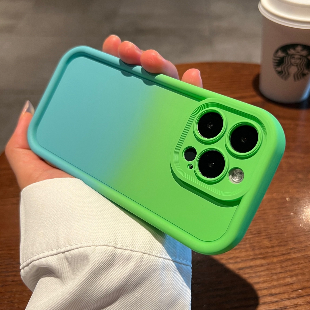 春夏新款撞色渐变手机壳耐脏适用