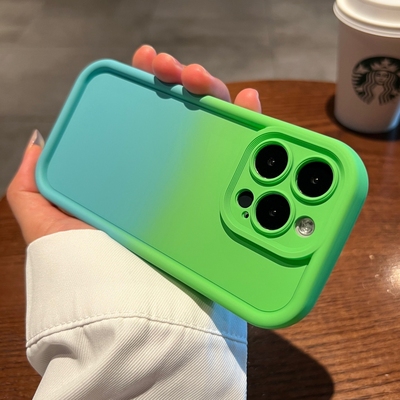 春夏新款撞色渐变手机壳耐脏适用