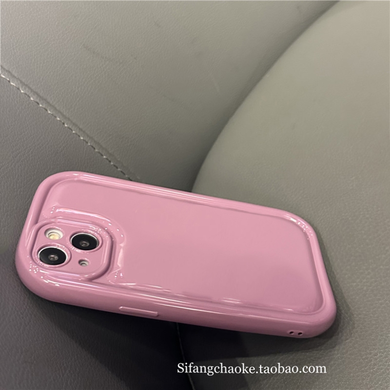 树莓紫软壳适用vivox90手机壳