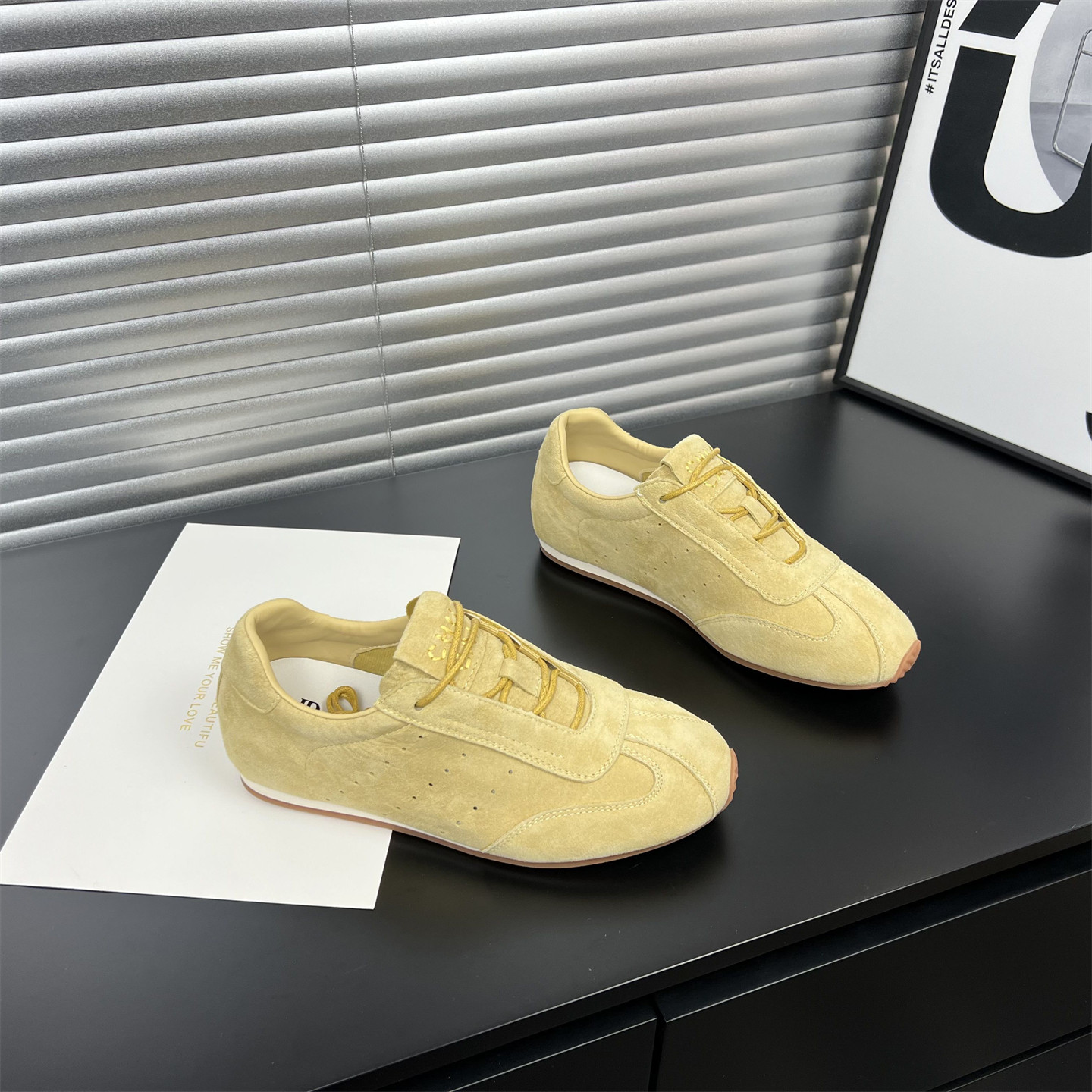 真皮复古软底德训鞋女2026春夏新款内增高系带运动休闲鞋阿甘鞋