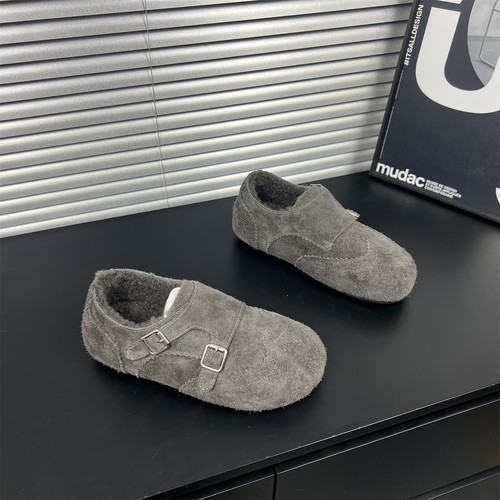 真皮布洛克英伦风乐福鞋女