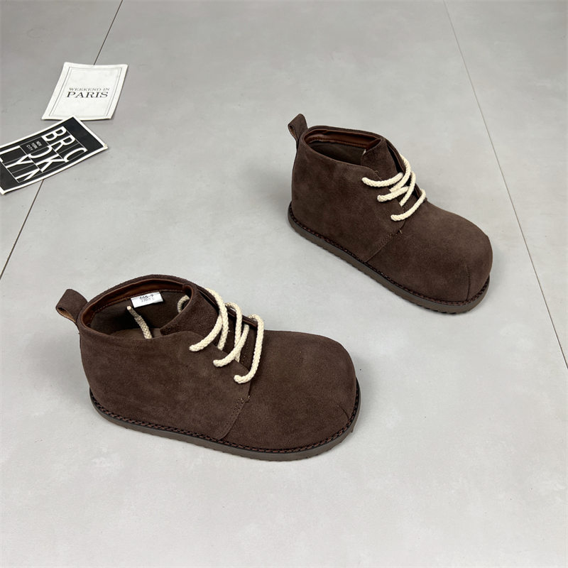 大头卡皮巴拉厚底内增高马丁靴女