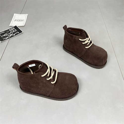 大头卡皮巴拉厚底内增高马丁靴女