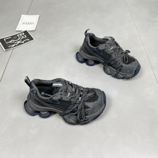 增高轻便复古做旧运动休闲鞋 真皮厚底巴黎老爹鞋 女2025秋冬新款