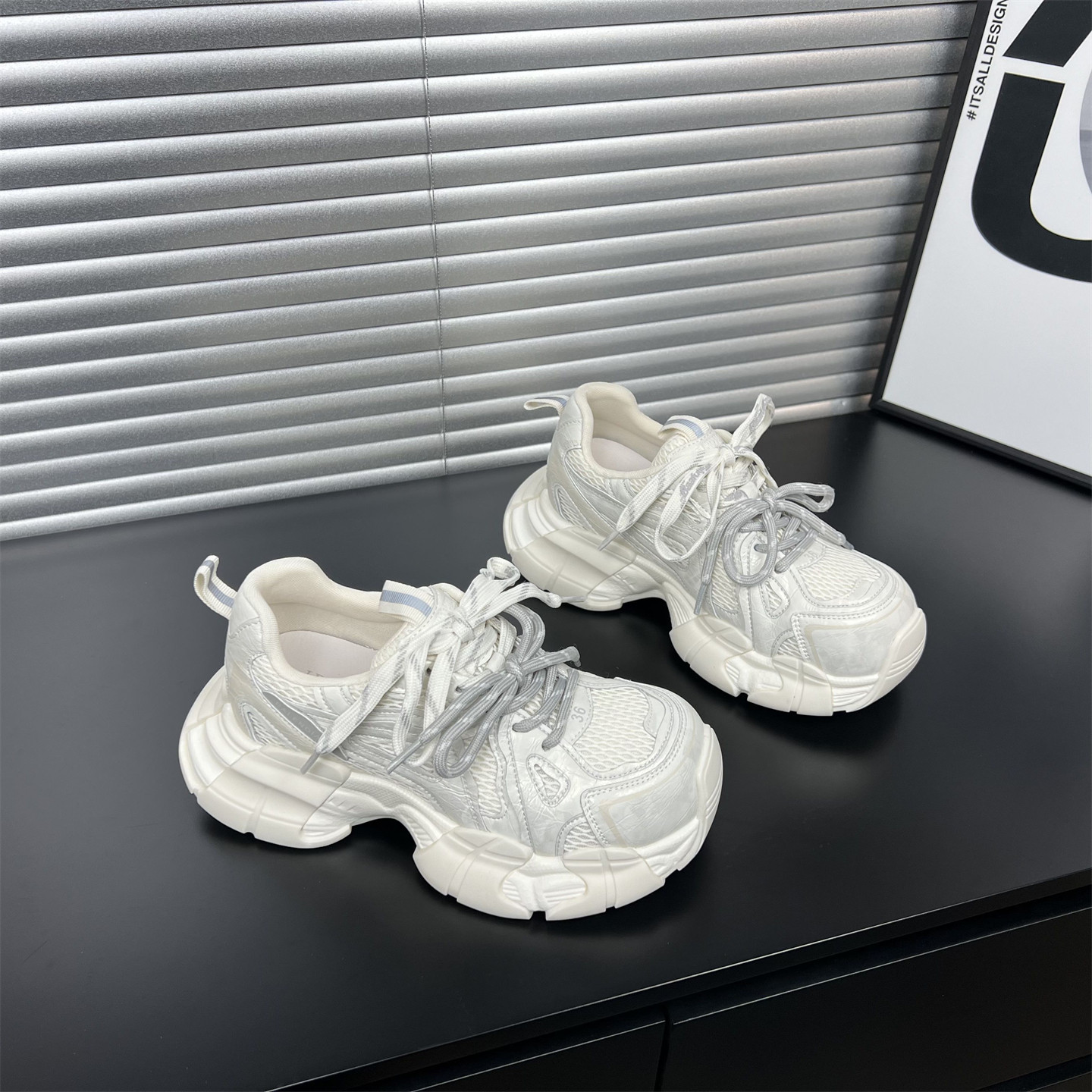 欧货八爪鱼炸街老爹鞋女2026春季新款真皮厚底时尚洋气运动休闲鞋,女鞋,老爹鞋,淘宝优惠券,粉丝福利购,淘宝优惠卷