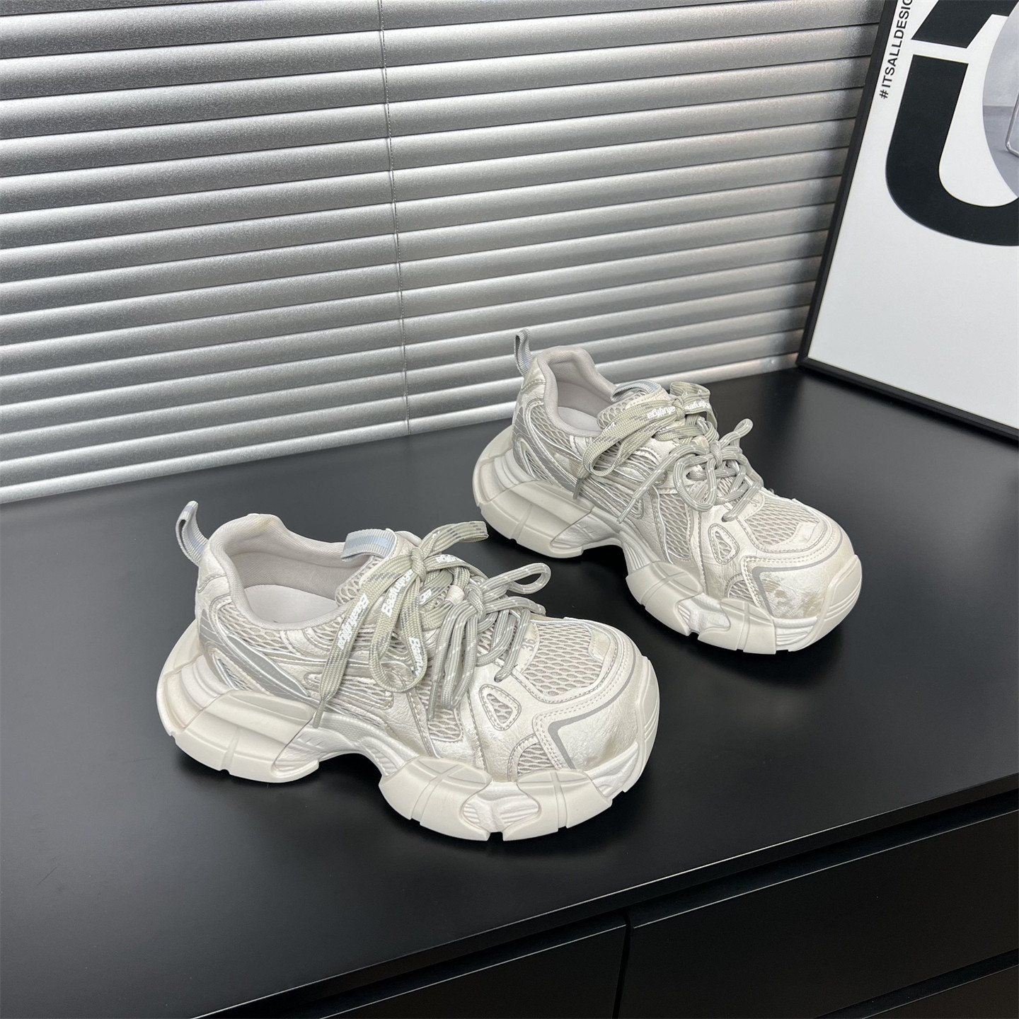 欧货八爪鱼炸街老爹鞋女2026春季新款真皮厚底时尚洋气运动休闲鞋,女鞋,老爹鞋,淘宝优惠券,粉丝福利购,淘宝优惠卷