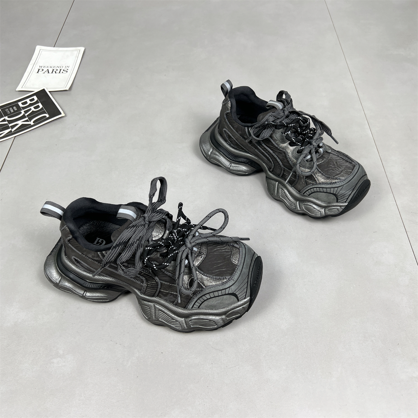 真皮绑带老爹鞋女2025秋冬