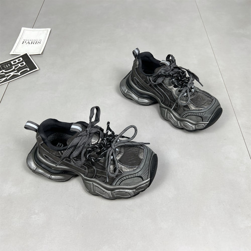 真皮绑带老爹鞋女2025秋冬