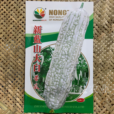大长白苦瓜种孑白色超大型中晚熟春播抗病耐热农家春秋蔬菜种籽子