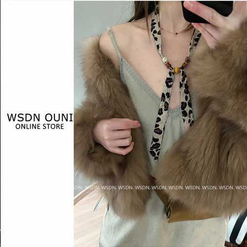 【1.0版元气珠子领巾】早春新款韩系ins串珠丝巾系脖装饰复古项链