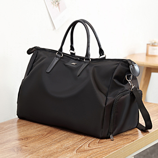 大容量手提旅行包男女轻便健身包防水单肩行李包可套拉杆箱旅游包