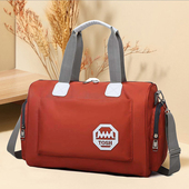 韩版 短途旅行包防水牛津布男女通用斜挎包手提大容量旅行袋健身包