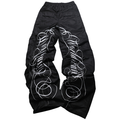 GMKXPVNWWIII花体刺绣超长裤