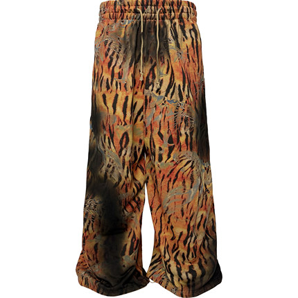 [PCCVISION] 3MAN0N 满印虎纹做脏宽松baggy裤脚抽绳卫裤