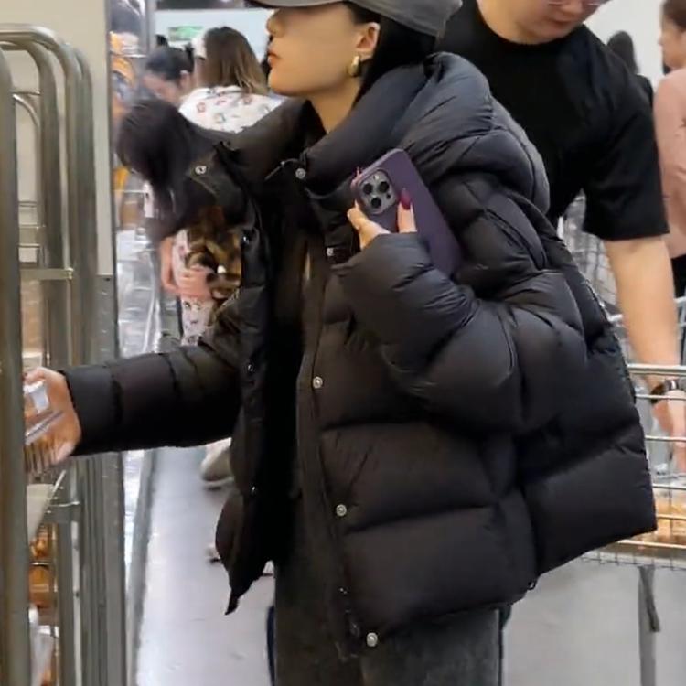 羽绒服女短款2026年冬季新品韩版连帽抽绳爆款鸭绒保暖加厚外套女