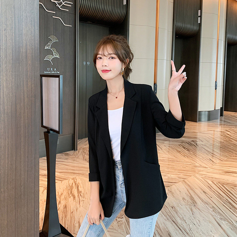 雪纺垂坠感小西装外套女2022春夏新款韩版休闲气质小个子薄款西服在类目 女装/女士精品, 西装中 - 来自Buy2taobao.com提供专业的淘宝代购服务