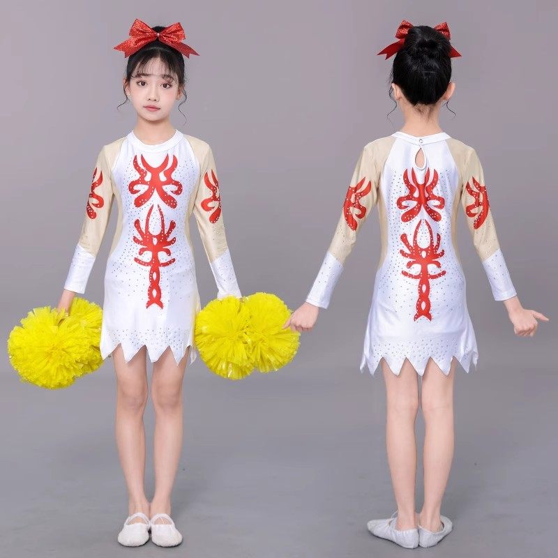 儿童啦啦队演出服健美操竞技比赛啦啦操舞蹈服运动会中小学生表演