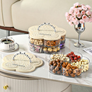 果盘家用客厅茶几干果盘2024新款 糖果盒零食摆放盘分格密封收纳盒