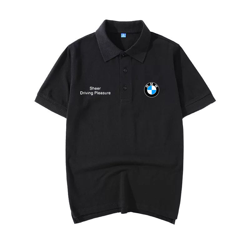 夏季宝马polo衫工作服短袖男女翻领T恤定制车友会4S店衣服工装
