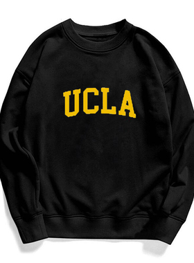 ucla卫衣美国篮球加州大学洛杉矶分校秋冬圆领外套男女宽松校服潮