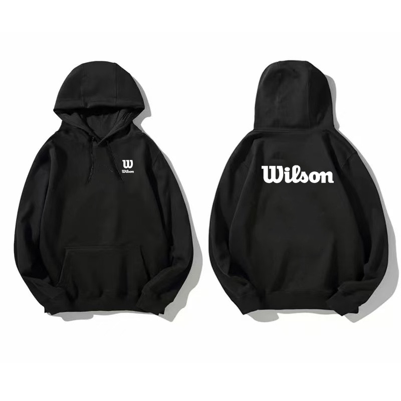 秋冬Wilson威尔胜温网球迷运动装备连帽卫衣男女外套棉服定制logo
