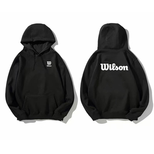 秋冬Wilson威尔胜温网球迷运动装备连帽卫衣男女外套棉服定制logo