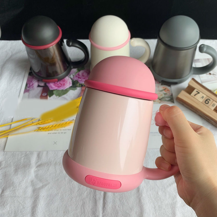 杯具熊泡茶保温杯带茶漏办公杯
