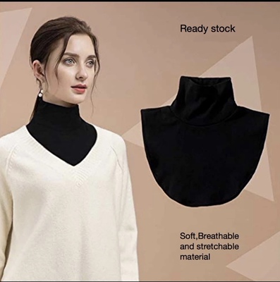 新款莫代尔棉假领子衫盖