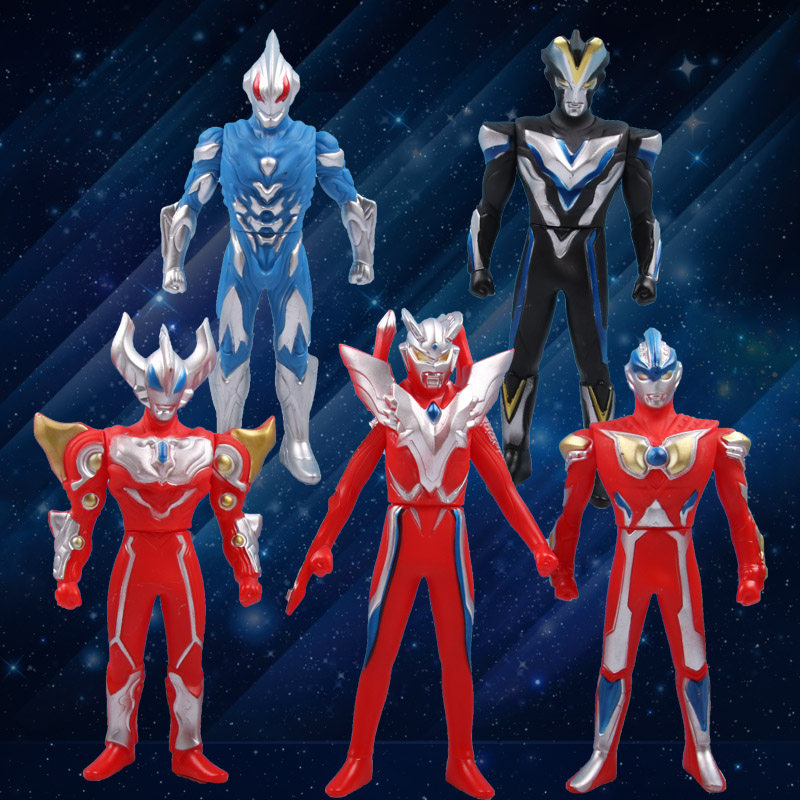 奥特曼迪迦赛罗变形玩具男孩动漫儿童礼物23cm软胶机器人套装组合