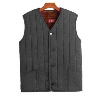 内蒙古驼绒马甲加绒加厚男士马夹中老年保暖贴身背心爸爸冬装坎肩