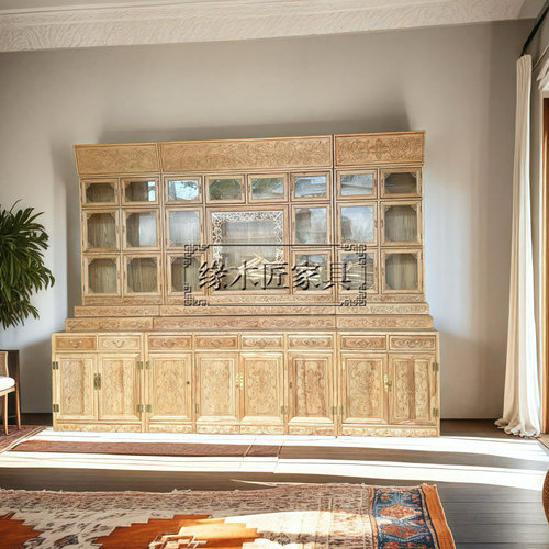 实木佛龛藏式佛堂神台立柜佛柜吊柜密宗佛台供台供桌玻璃门神龛