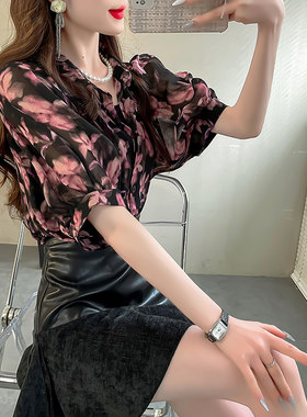 韩版宽松女式衬衫2025新款夏季