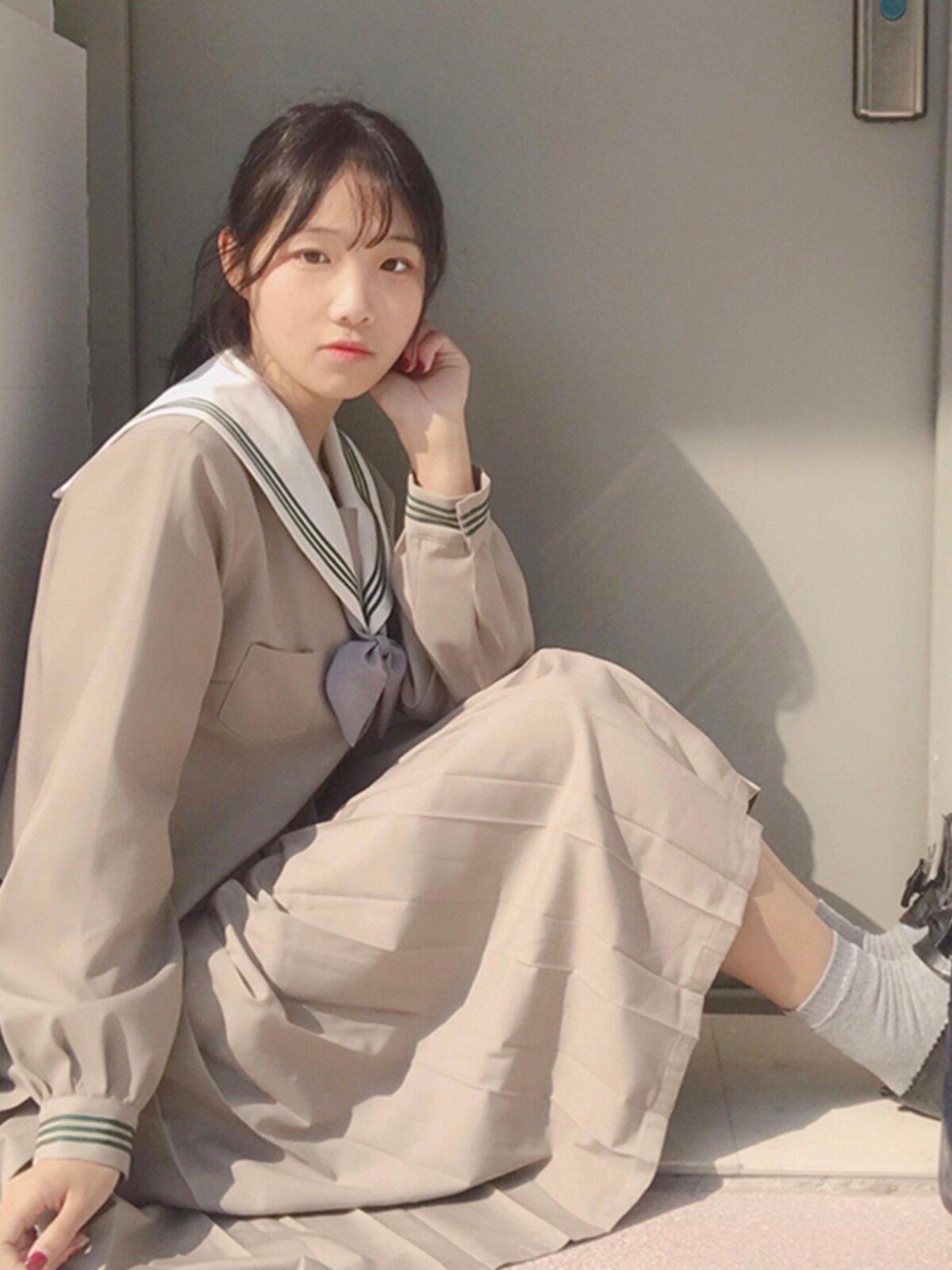 [CLEARANCE NON-REFUNDABLE AND NON-EXCHANGED] [HE XINLIANG] ST. CARTERS ORIGINAL JK UNIFORM SAILOR UNIFORM INTERMEDIATE SUIT